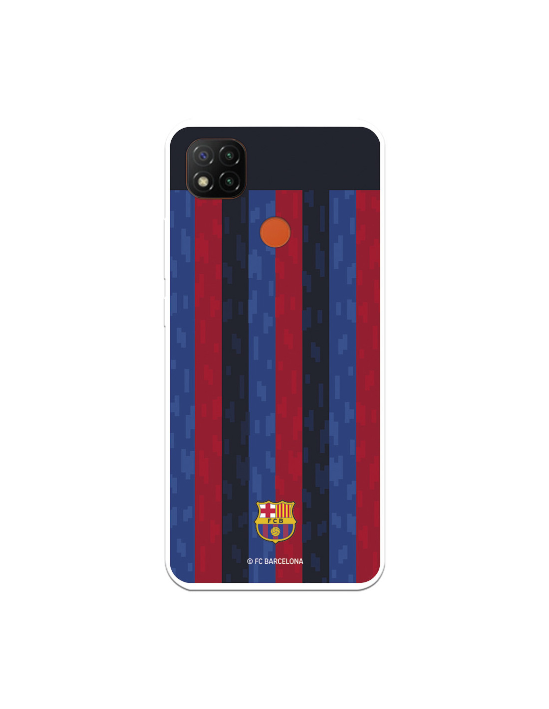 Funda para Xiaomi Redmi 9C del FC Barcelona Fondo Rayas Verticales -  Licencia Oficial FC Barcelona