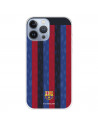 Funda para iPhone 13 Pro Max del FC Barcelona Fondo Rayas Verticales  - Licencia Oficial FC Barcelona