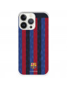 Funda para iPhone 13 Pro del FC Barcelona Fondo Rayas Verticales  - Licencia Oficial FC Barcelona