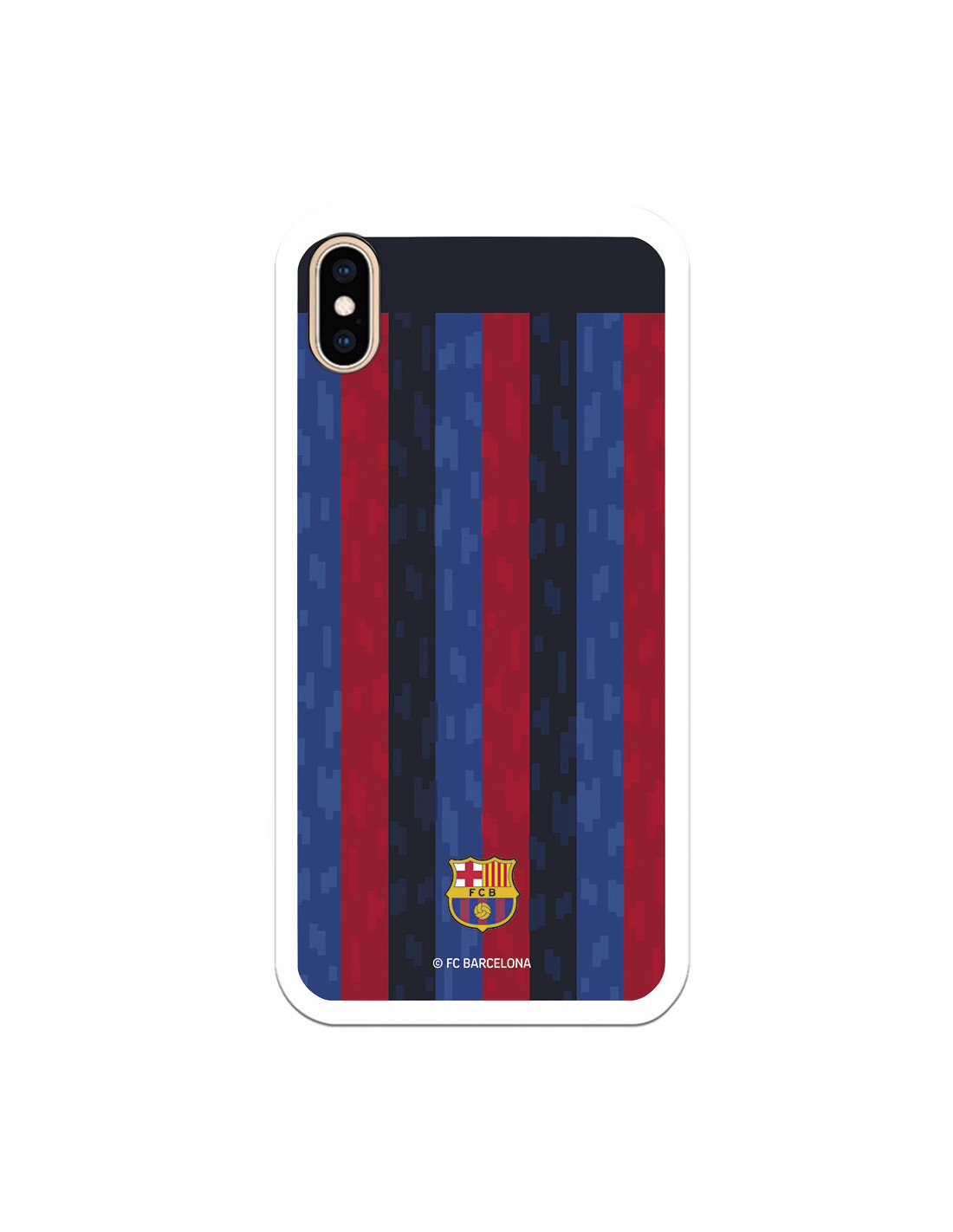 Funda para iPhone XS Max del FC Barcelona Fondo Rayas Verticales - Licencia  Oficial FC Barcelona
