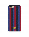 Funda para iPhone 7 Plus del FC Barcelona Fondo Rayas Verticales  - Licencia Oficial FC Barcelona