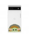 Funda para Google Pixel 6A Oficial de Star Wars Baby Yoda Sonrisas - The Mandalorian