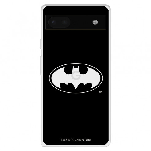 Funda para Google Pixel 6A Oficial de DC Comics Batman Logo Transparente - DC Comics