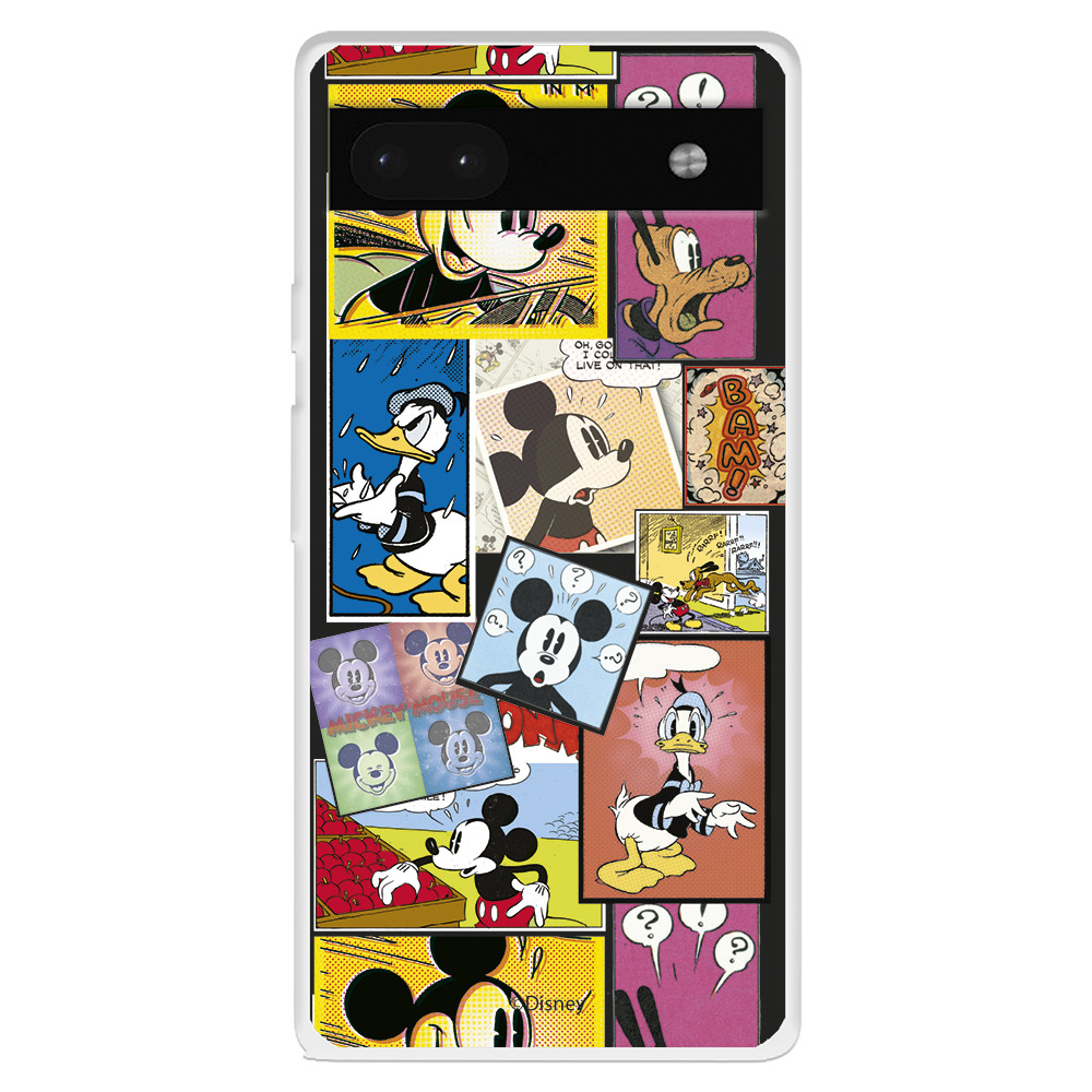 Funda para Google Pixel 6A Oficial de Disney Mickey Comic