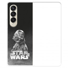Funda para Samsung Galaxy Z Fold4 Oficial de Star Wars Darth Vader Fondo negro - Star Wars