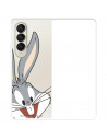 Funda para Samsung Galaxy Z Fold4 Oficial de Warner Bros Bugs Bunny Silueta Transparente - Looney Tunes