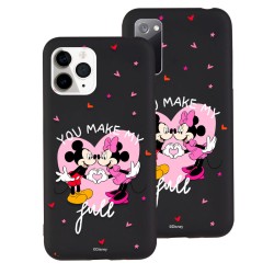 Funda Ultra suave negra Oficial Disney - You make me full