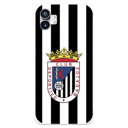 Funda para Nothing Phone 1 del Club Deportivo Badajoz Escudo Blanquinegro  - Licencia Oficial Club Deportivo Badajoz
