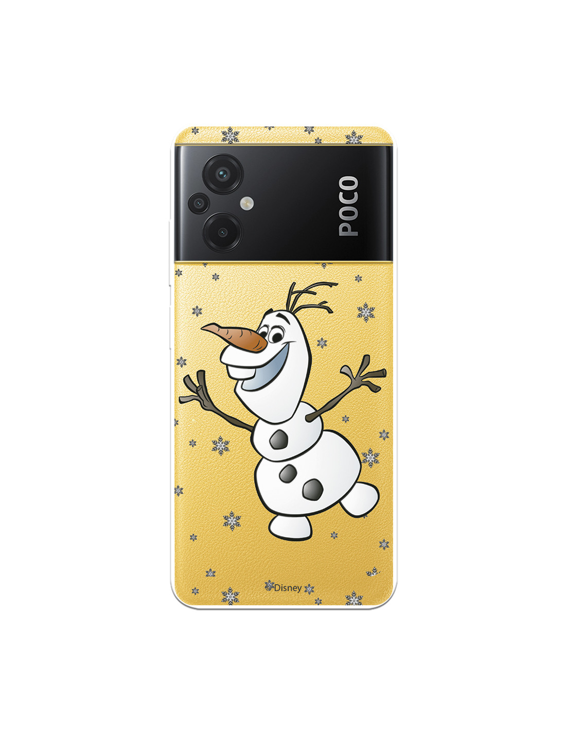 Funda para Xiaomi Poco M5 Oficial de Disney Olaf Transparente - Frozen
