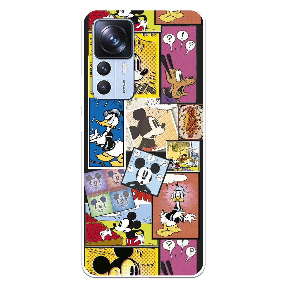 Funda para Xiaomi 12T Pro Oficial de Disney Mickey Comic