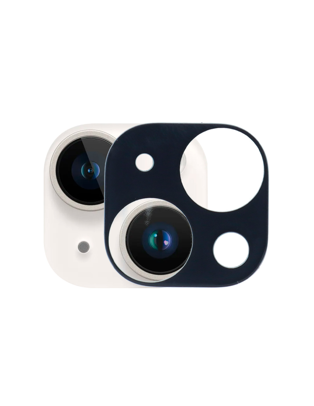  Protector de lente de cámara compatible con iPhone 14 y 14 Plus  (6.1 y 6.7 pulgadas), cubierta de cámara Apple brillante con vidrio  transparente, accesorios de protección para lentes de cámara