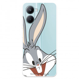 Funda para Realme C33 Oficial de Warner Bros Bugs Bunny Silueta Transparente - Looney Tunes