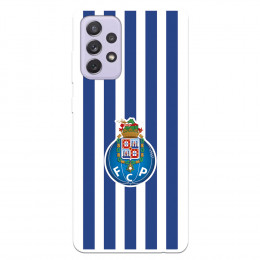 Funda para Samsung Galaxy A72 4G del Fútbol Club Oporto Escudo Rayas - Licencia Oficial Fútbol Club Oporto