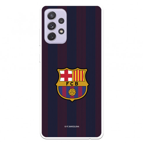 Funda para Samsung Galaxy A72 4G del FC Barcelona Rayas Blaugrana - Licencia Oficial FC Barcelona