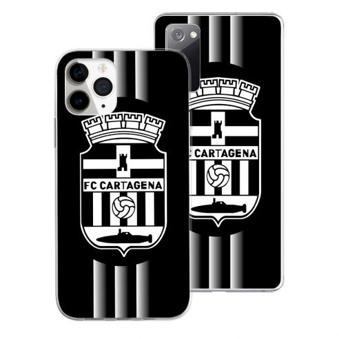 Funda Oficial FC Cartagena - Escudo en blanco y negro