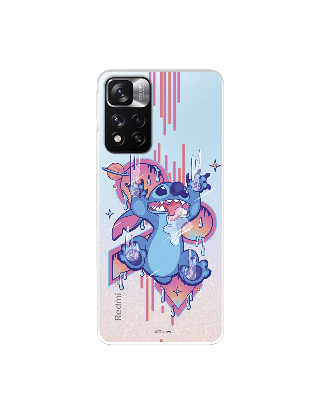 Funda para Xiaomi Redmi Note 11S 5G Oficial de Disney Stitch Graffiti -  Lilo & Stitch