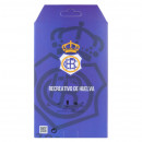 Funda para Oppo A17 del Real Club Recreativo de Huelva Escudo Fondo Azul  - Licencia Oficial Real Club Recreativo de Huelva