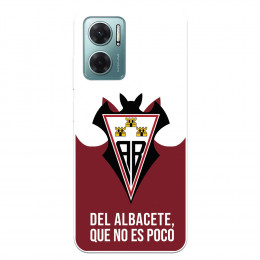 Funda para Xiaomi Redmi 10 5G del Albacete Balompié Escudo "Del Albacete que no es poco"  - Licencia Oficial Albacete Balompié