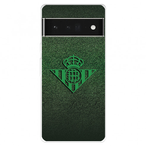 Funda para Google Pixel 7 Pro del Real Betis Balompié Escudo Verde Fondo trama  - Licencia Oficial Real Betis Balompié