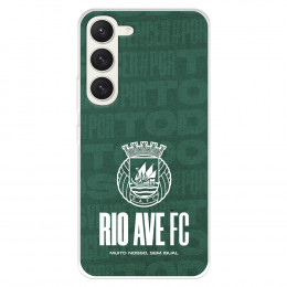 Funda para Samsung Galaxy S23 del Rio Ave FC Escudo Blanco  - Licencia Oficial Rio Ave FC
