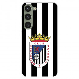 Funda para Samsung Galaxy S23+ del Club Deportivo Badajoz Escudo Blanquinegro  - Licencia Oficial Club Deportivo Badajoz