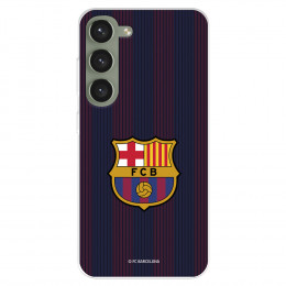 Funda para Samsung Galaxy S23+ del FC Barcelona Rayas Blaugrana  - Licencia Oficial FC Barcelona