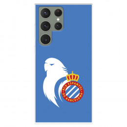 Funda para Samsung Galaxy S23 Ultra del RCD Espanyol Escudo Perico  - Licencia Oficial RCD Espanyol