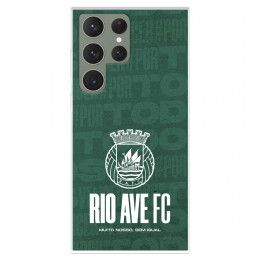 Funda para Samsung Galaxy S23 Ultra del Rio Ave FC Escudo Blanco  - Licencia Oficial Rio Ave FC