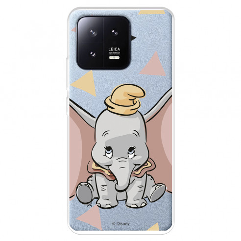 Funda para Xiaomi 13 Oficial de Disney Dumbo Silueta Transparente - Dumbo