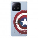 Funda para Xiaomi 13 Oficial de Marvel Capitán América Escudo Transparente - Marvel