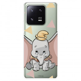 Funda para Xiaomi 13 Pro Oficial de Disney Dumbo Silueta Transparente - Dumbo