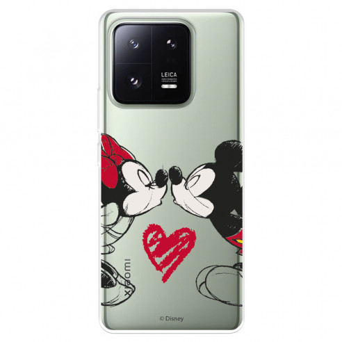 Funda para Xiaomi 13 Pro Oficial de Disney Mickey y Minnie Beso - Clásicos Disney