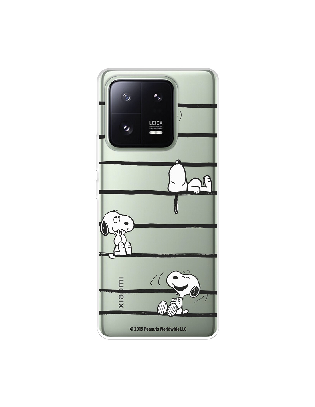 Funda para Xiaomi 13 Pro Oficial de Peanuts Snoopy rayas - Snoopy