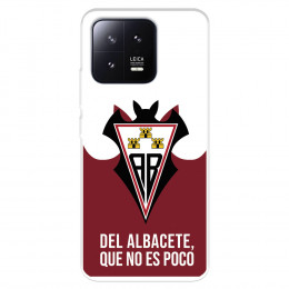 Funda para Xiaomi 13 del Albacete Balompié Escudo "Del Albacete que no es poco"  - Licencia Oficial Albacete Balompié