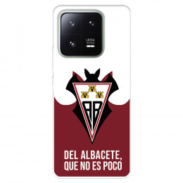 Funda para Xiaomi 13 Pro del Albacete Balompié Escudo "Del Albacete que no es poco"  - Licencia Oficial Albacete Balompié
