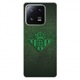 Funda para Xiaomi 13 Pro del Real Betis Balompié Escudo Verde Fondo trama  - Licencia Oficial Real Betis Balompié
