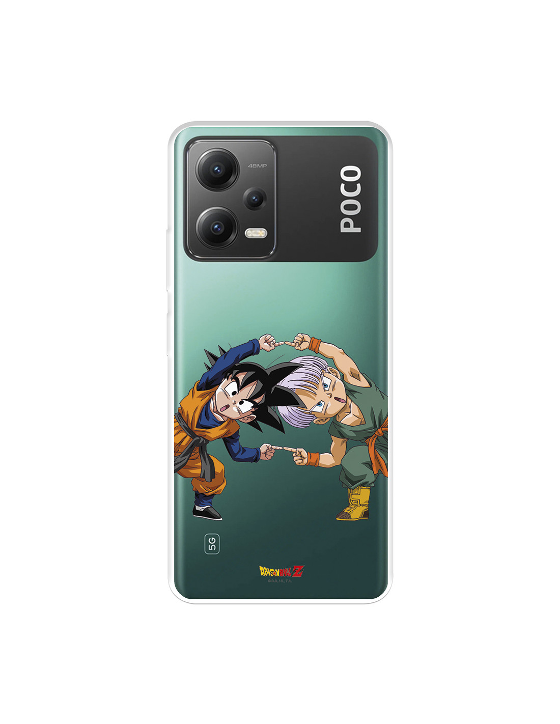 Funda para Xiaomi Poco X5 Pro 5G Oficial de Dragon Ball Goten y Trunks  Fusión - Dragon Ball