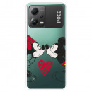 Funda para Xiaomi Poco X5 5G Oficial de Disney Mickey y Minnie Beso - Clásicos Disney