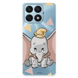 Funda para Huawei Honor X8A Oficial de Disney Dumbo Silueta Transparente - Dumbo