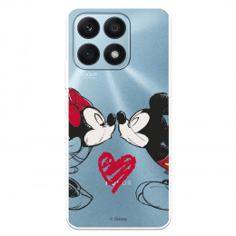 Funda para Huawei Honor X8A Oficial de Disney Mickey y Minnie Beso - Clásicos Disney