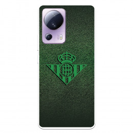 Funda para Xiaomi Mi 13 Lite del Real Betis Balompié Escudo Verde Fondo trama  - Licencia Oficial Real Betis Balompié