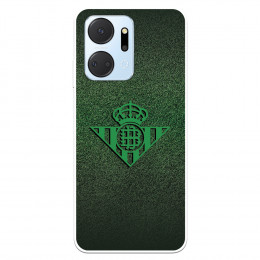 Funda para Huawei Honor X7A del Real Betis Balompié Escudo Verde Fondo trama  - Licencia Oficial Real Betis Balompié
