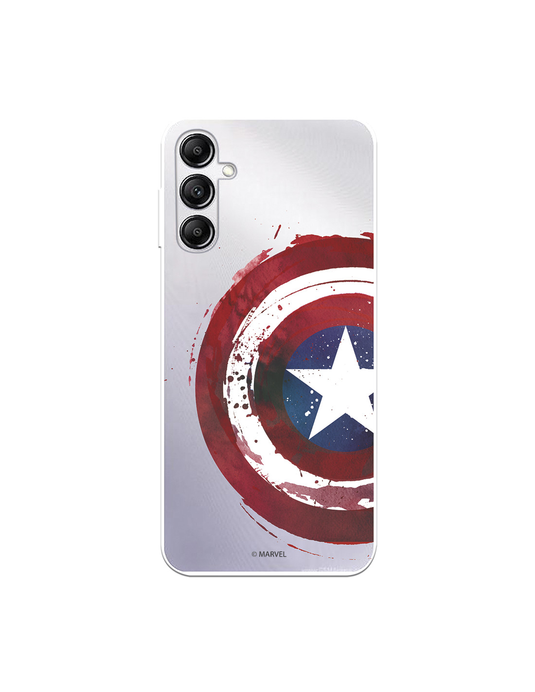 Funda para Samsung Galaxy A14 5G Oficial de Marvel Capitán América Escudo  Transparente - Marvel