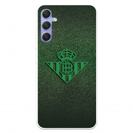 Funda para Samsung Galaxy A34 5G del Real Betis Balompié Escudo Verde Fondo trama  - Licencia Oficial Real Betis Balompié