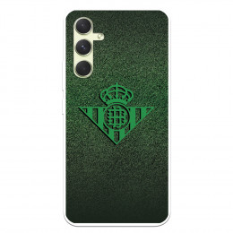 Funda para Samsung Galaxy A54 5G del Real Betis Balompié Escudo Verde Fondo trama  - Licencia Oficial Real Betis Balompié