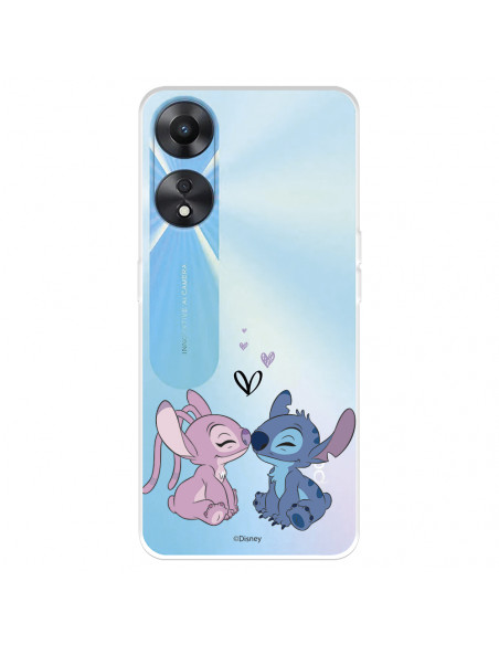 Funda para iPhone 13 Mini Oficial de Disney Angel & Stitch Beso - Lilo &  Stitch