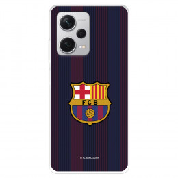 Funda para Xiaomi Redmi Note 12 Pro Plus del FC Barcelona Rayas Blaugrana  - Licencia Oficial FC Barcelona