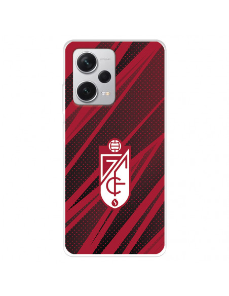 Funda para Xiaomi Redmi Note 12 Pro Plus del Granada CF Escudo - Líneas  Rojas y Negras 