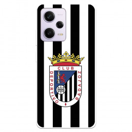 Funda para Xiaomi Redmi Note 12 Pro 5G del Club Deportivo Badajoz Escudo Blanquinegro  - Licencia Oficial Club Deportivo Badajoz