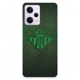 Funda para Xiaomi Redmi Note 12 Pro 5G del Real Betis Balompié Escudo Verde Fondo trama  - Licencia Oficial Real Betis Balompié